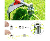 1 Set Grass Trimmer Head Cylindrical - Silver