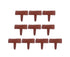 10pcs Garden Edging Border Faux Stone - Brown
