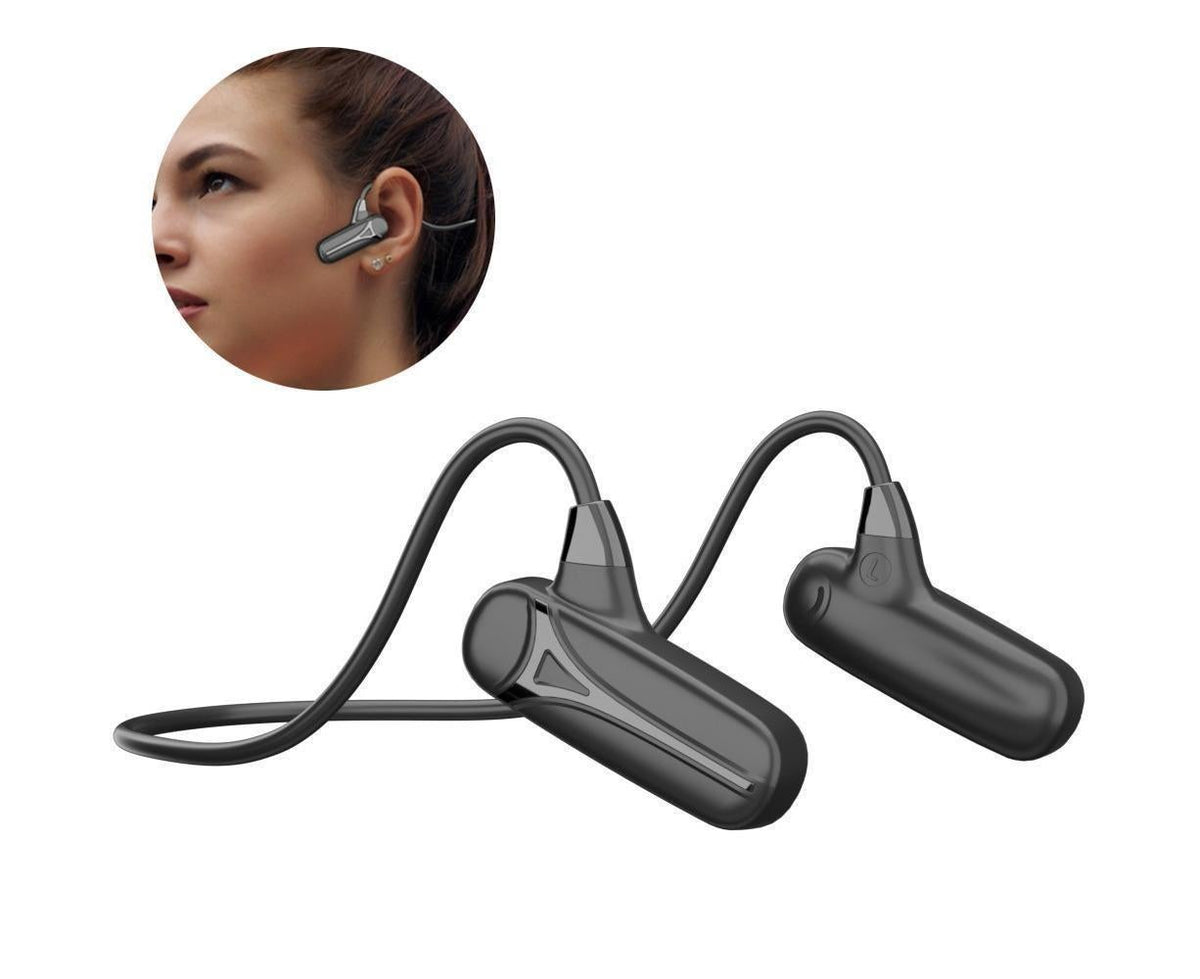 Bone Conduction Headphones - Open Ear - Waterproof Bluetooth 5.0 Headset with Mic