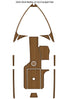 2010-2014 Malibu 21 VLX Cockpit Pad Boat EVA Foam Teak Deck Floor Mat Flooring SeaDek MarineMat Gatorstep Style Self Adhesive