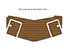 2006 Larson 228 LXI Swim Platform Step Pad Boat EVA Foam Teak Deck Floor Mat SeaDek MarineMat Gatorstep Style Self Adhesive