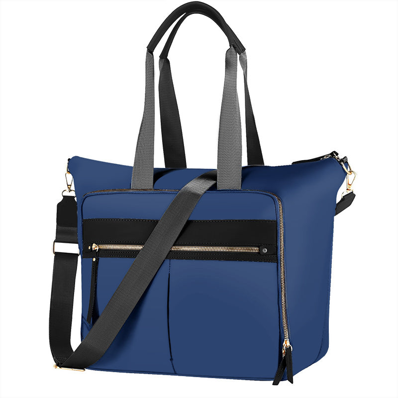 Travel Bag - Women's Travel Bag - Sports & Fitness Bag - Yoga Bag - Sports Bag - Carry-On Luggage - Waterproof & Durable - 40x21x34 cm - Dry/Wet Separation Luggage - Weekend Bag - Dark blue