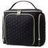 Travel Makeup Bag with Handle — Large Multi-Compartment Cosmetic Organizer, Portable Toiletry Bag for Women