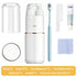 8-in-1 Portable Travel Toiletry Organizer Cup, Travel-Sized Toiletry Set for Business Trips and Vacations, Multifunctional All-in-One Travel Essential - White