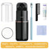 8-in-1 Portable Travel Toiletry Organizer Cup, Travel-Sized Toiletry Set for Business Trips and Vacations, Multifunctional All-in-One Travel Essential - Black