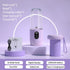 Portable Electric Juicer Cup with Digital Display for Home Use, High-Powered 16-Blade Head, Large-Capacity Outdoor Portable Wireless Charging Juicer Cup, Food-Grade Material with Child Safety Lock—Purple