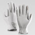 Equestrian Riding Gloves, Full-Palm Silicone Anti-Slip & Durable Touchscreen Model, Ice-Silk Cooling, Breathable, and UV-Protective, Suitable for Outdoor Sports, Driving, and Training—White-XL