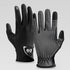 Equestrian Riding Gloves, Full-Palm Silicone Anti-Slip & Durable Touchscreen Model, Ice-Silk Cooling, Breathable, and UV-Protective, Suitable for Outdoor Sports, Driving, and Training—Black-M