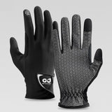 Equestrian Riding Gloves, Full-Palm Silicone Anti-Slip & Durable Touchscreen Model, Ice-Silk Cooling, Breathable, and UV-Protective, Suitable for Outdoor Sports, Driving, and Training—Black-XL