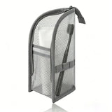 Stand-Up Breathable Mesh Toiletry Organizer, Multifunctional Waterproof Travel Cosmetic Bag, Travel Cosmetic Bag - Gray