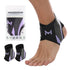 2-Pack Adjustable Compression Ankle Braces, Lightweight and Twist-Resistant - Purple