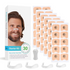 Square Magnetic Nose Clip Set: Anti-Snoring and Breathing-Enhancing Nose Patches—Breathing Aid for Sleep and Exercise—White