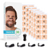 Square Magnetic Nose Clip Set - Anti-Snoring Nasal Strips - Breathing Aid for Sleep and Exercise - Black