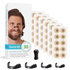 Round Magnetic Nose Clip Set - Anti-Snoring Nasal Strips - Breathing Aid for Sleep and Exercise - Black