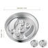 2-Piece Stainless Steel Slow Feeder Set for Pets, Reversible, for Cats and Dogs – Puppy Design