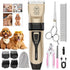 Quiet Pet Grooming Clipper Set for Home Use, Rechargeable Professional Grooming Clipper, Complete Grooming Tool Kit