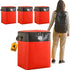 4-Pack 180L Extra-Large Storage Bags, Heavy-Duty, Wear-Resistant, Waterproof Moving Bags - Red