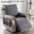 Waterproof and Non-Slip Single Armchair Cushion, Pet-Resistant and Machine-Washable Sofa Cover - Dark Gray