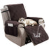 100% Waterproof Triple-Line Quilted Single Armchair Cushion, Non-Slip, Scratch-Resistant, Adjustable - Chocolate Brown-L