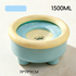 Anti-Splash Floating Pet Water Bowl, 1500ml Large Capacity, Tip-Proof and Chin-Dry Design - Blue