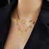 Bohemian-Style Double-Layer Layered Necklace: Gold-Plated Titanium Steel Collar Necklace—Unique Vintage Jewelry for Women