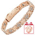 Lucky Clover Magnetic Bracelet with Free Heart Ring Set, Simple Everyday Women&