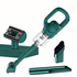 Portable Cordless Handheld Vacuum, High-Power Rechargeable Cleaner with Multiple Nozzles - Green