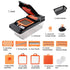 Kitchen Vegetable Slicer and Dicer, 15-Piece Set with Container, Safety Guard, Drain Basket, and Storage Box—Orange