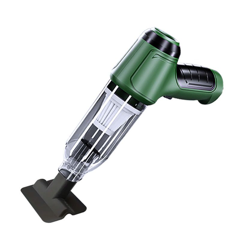3-in-1 Cordless Handheld Vacuum Cleaner, Multifunction Car and Home Blower and Vacuum for Pet Hair, Window, and Keyboard Cleaning - Green