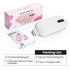 LED Display Period Heating Belt for Women, 5 Heat Settings & 4 Vibration Modes Wireless Menstrual Cramp Relief Waist Heating Pad - White