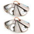 5 In 1 Portable Kitchen Gadget Set, Stainless Steel Pizza Cutter, Peeler, Cheese Grater, Garlic Grinder & Bottle Opener Multi-function Kitchen Tools(2-pack)
