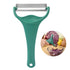 Dual Blade Vegetable Peeler & Cabbage Shredder, 2 in 1 Stainless Steel Julienne Slicer for Cabbage, Carrot, Potato, Fruit Salad Making