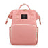 Large Capacity Dry/Wet Separate Nylon Backpack, Multifunctional Portable, Multi-Pocket Baby Diaper Bag Handbag - Pink
