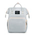 Large Capacity Dry/Wet Separate Nylon Backpack, Multifunctional Portable, Multi-Pocket Baby Diaper Bag Handbag - Gray