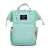 Large Capacity Dry/Wet Separate Nylon Backpack, Multifunctional Portable, Multi-Pocket Baby Diaper Bag Handbag - Green
