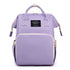Large Capacity Dry/Wet Separate Nylon Backpack, Multifunctional Portable, Multi-Pocket Baby Diaper Bag Handbag - Light Purple
