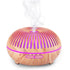 550ML Wood-Grain Aroma Diffuser and Humidifier with Bluetooth Speaker, 7-Color LED Night Light, Remote Control, Timer, and Auto Shut-Off – Light Wood