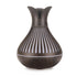 Wood Grain Flower Vase Diffuser and Humidifier, 7-Color LED Light, Timer, and Remote Control, 500 mL Ultrasonic Aroma Diffuser—Dark Wood
