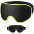 3D Contoured Memory Foam Sleep Eye Mask, Zero Pressure Breathable Mesh Eye Cover with Adjustable Strap for Travel, Naps, and Night Sleep - Green