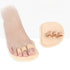 3-Hole Toe Corrector Pads, Bunion & Overlapping Toe Straightener, Hammer Toe EVA Cushion Inserts (1 Pair)