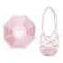2-in-1 Transformable Silicone Coaster Carrier, Foldable Reusable Wine, Milk Tea, and Beverage Carry Bag & Heat Mat Gift - Pink
