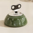 Vintage Magnetic Mechanical Kitchen Timer, 60-Minute Countdown Timer for the Fridge, Battery-Free Cooking Alarm—Green