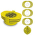 3-in-1 Multi-Fruit Slicer Set, Apple, Mango, and Tomato Cutter, Stackable Vegetable Cutting Kitchen Tool—Light Green