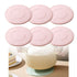 Food-Grade Silicone Heat-Resistant Trivet, 16cm Non-Slip Table Mat, Snowflake Hollow Hot Pot Coaster - Red