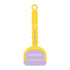 Multi-Functional Toilet Gap Cleaning Scraper, Long-Handled, Hands-Free Bathroom Hard-to-Reach Corner Cleaner, Clamp Cleaning Tool—Yellow