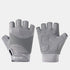 Gray - Size S - Silicone Anti-Slip Half-Finger Workout Gloves, Breathable Shock-Absorbing Gym Gloves for Cycling, One Pair, Unisex