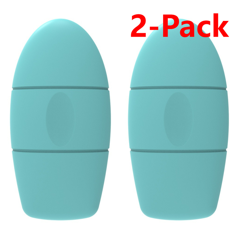 2-Pack - 2-in-1 Dual-Head Ice Beauty Device, Cold Compress Lifting and De-Puffing Skincare Tool for Home Use - Cyan