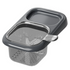 Sink Filter Drain Basket, Kitchen Wet/Dry Separation Food Residue Collector, Multi-function Storage Rack—Gray
