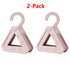 2-Pack - Triangular No-Mark Bag Storage Hooks, Multi-Purpose Anti-Crease Hanger for Handbags, Scarves, and Ties - Pink