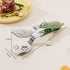 2-in-1 Spatula Tongs, Extended Stainless Steel Oil-Draining Food Tongs, Heat-Resistant Steak Turner—Green